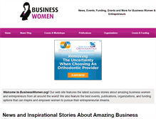 Tablet Screenshot of businesswomen.org